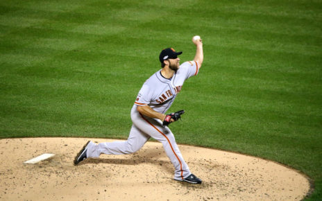 Madison Bumgarner in action for the San Francisco Giants.