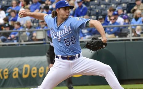 Scott Barlow on the mound for the Kansas City Royals.