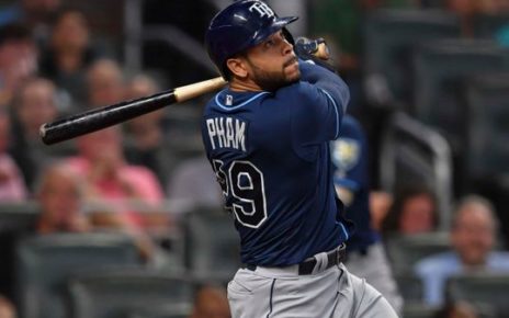 Tommy Pham at-bat for the Tampa Bay Rays.