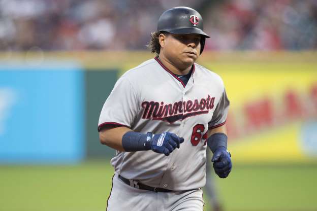 Willians Astudillo rounds the bases for the Minnesota Twins.