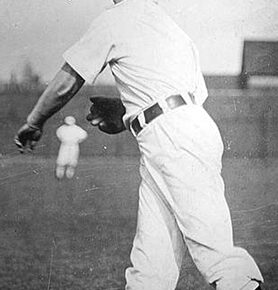 Otto Hess playing catch.