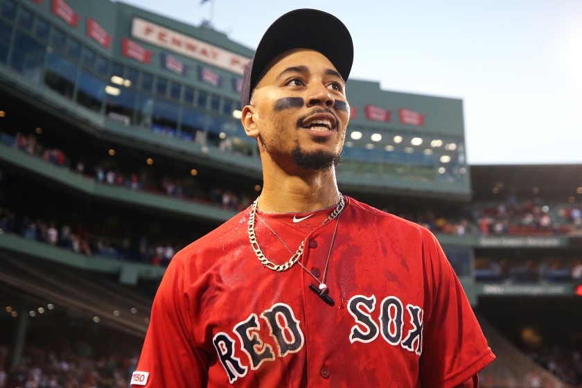 Mookie Betts at Fenway Park