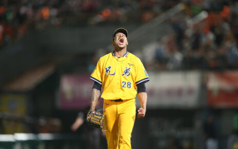 Aríel Miranda was emotionally charged after his complete game effort during game 3 of the Taiwan Series