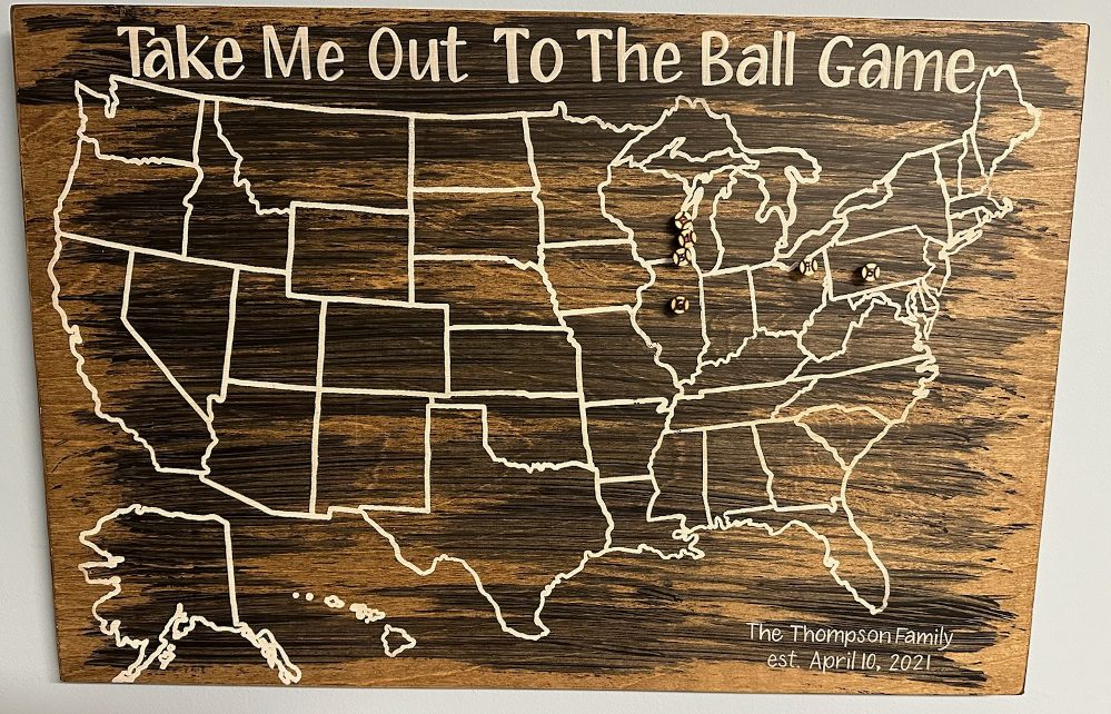 Thompson Family Baseball Map